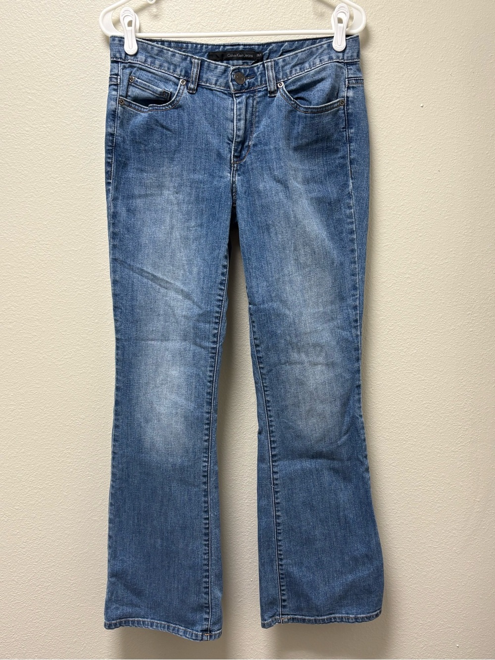 Calvin Klein Jeans Women’s Bootcut Medium Wash Blue Denim 5-Pocket Logo 28/6
